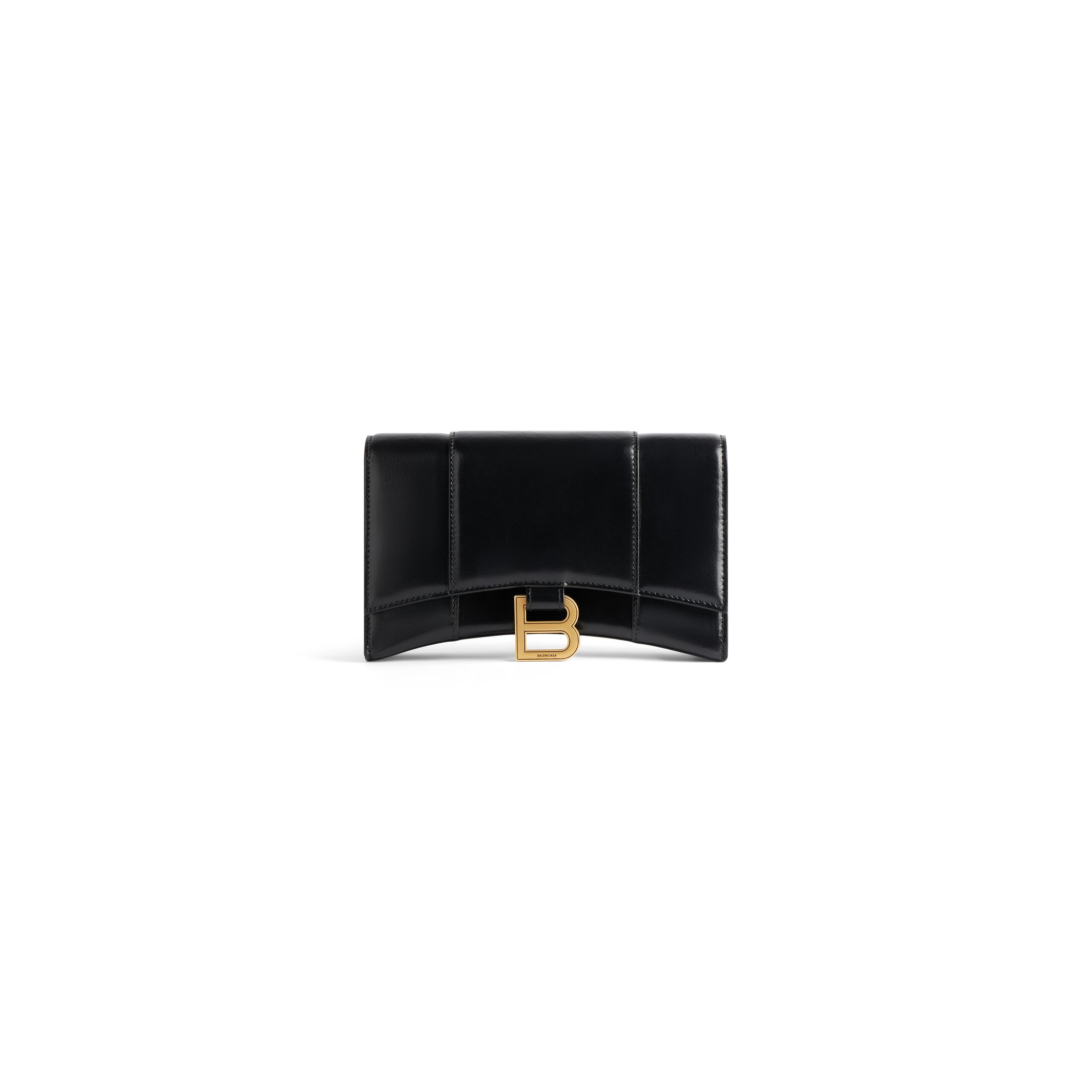 BALENCIAGA HOURGLASS EMBOSSED CHAIN ​​WALLET
