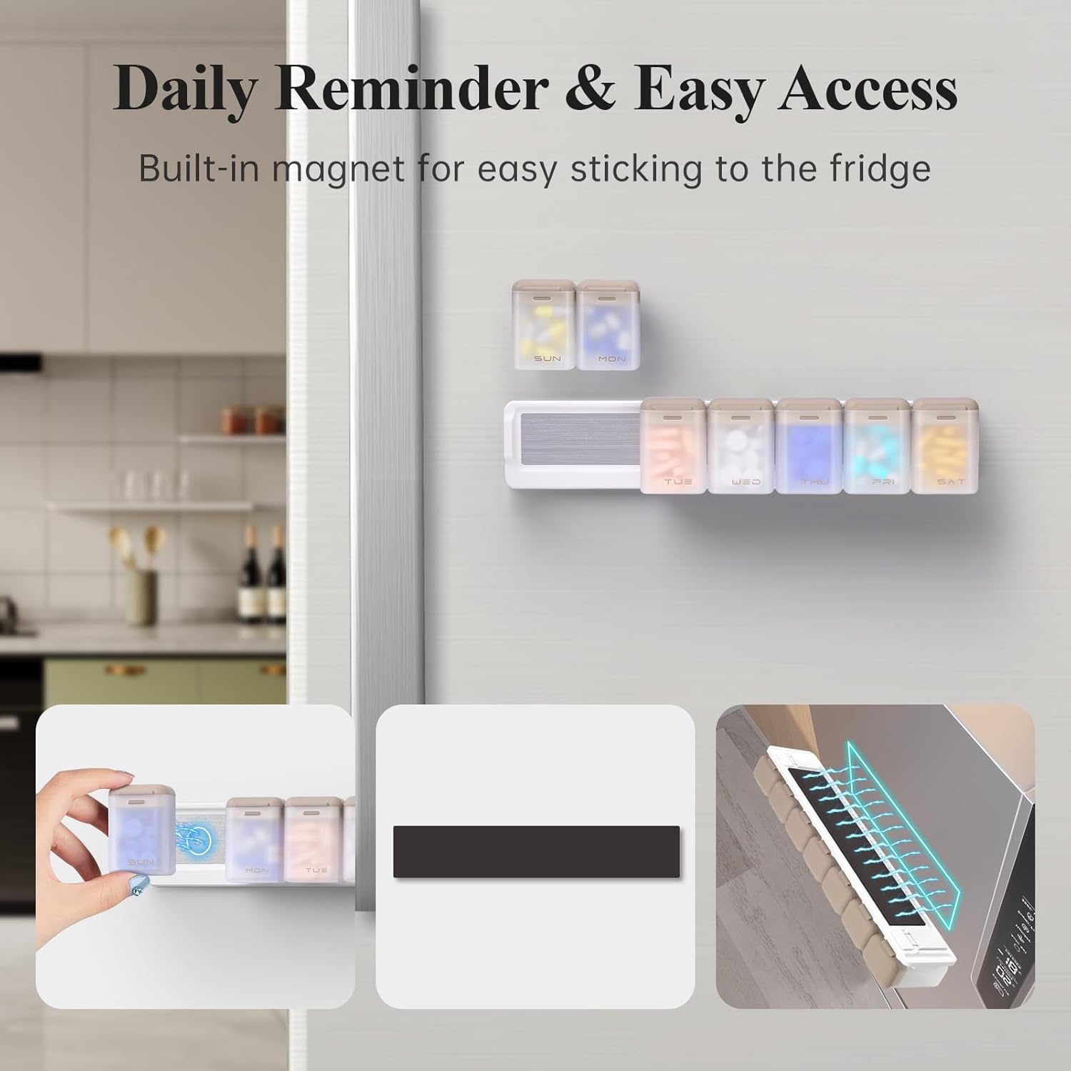 🔥ON SALE🔥Weekly Pill Organizer Magnetic Removable