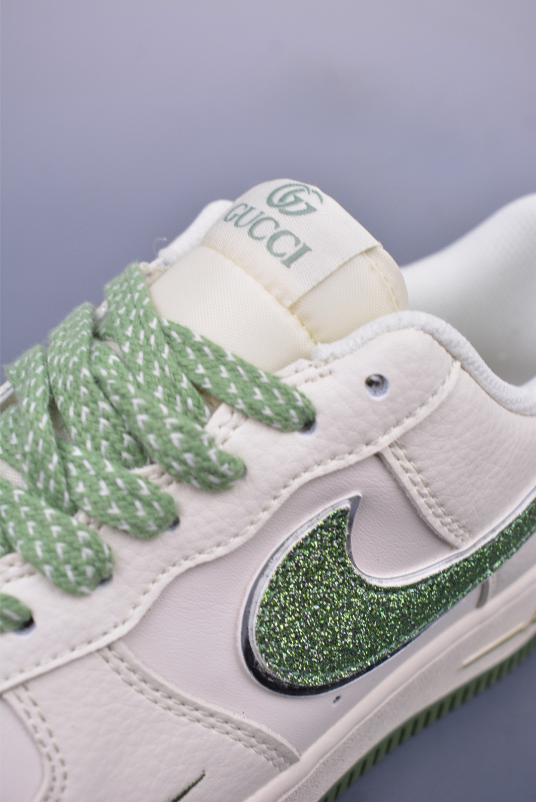 Gucci x Nike Air Force 1 07 Low Sneakers White Green QY6818-607