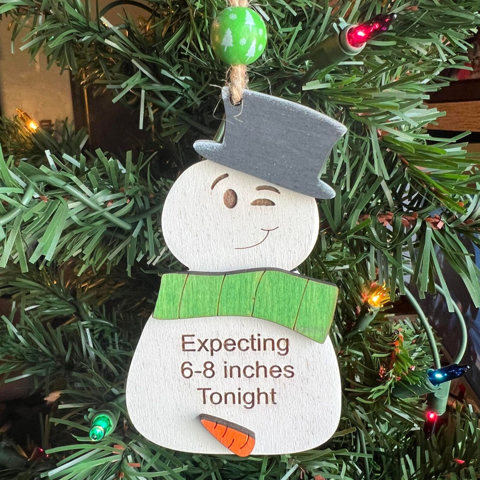 Humor Snowman Christmas Ornament