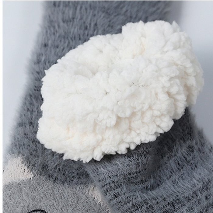 🔥Women Fuzzy Cat Socks with Grippers