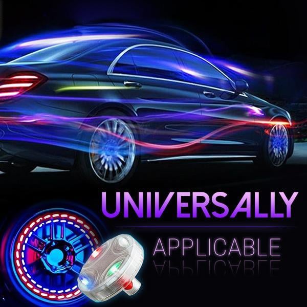 Solar Car Tire Wheel Lights with Wireless Remote Control	 🔥（Last Day Sale）