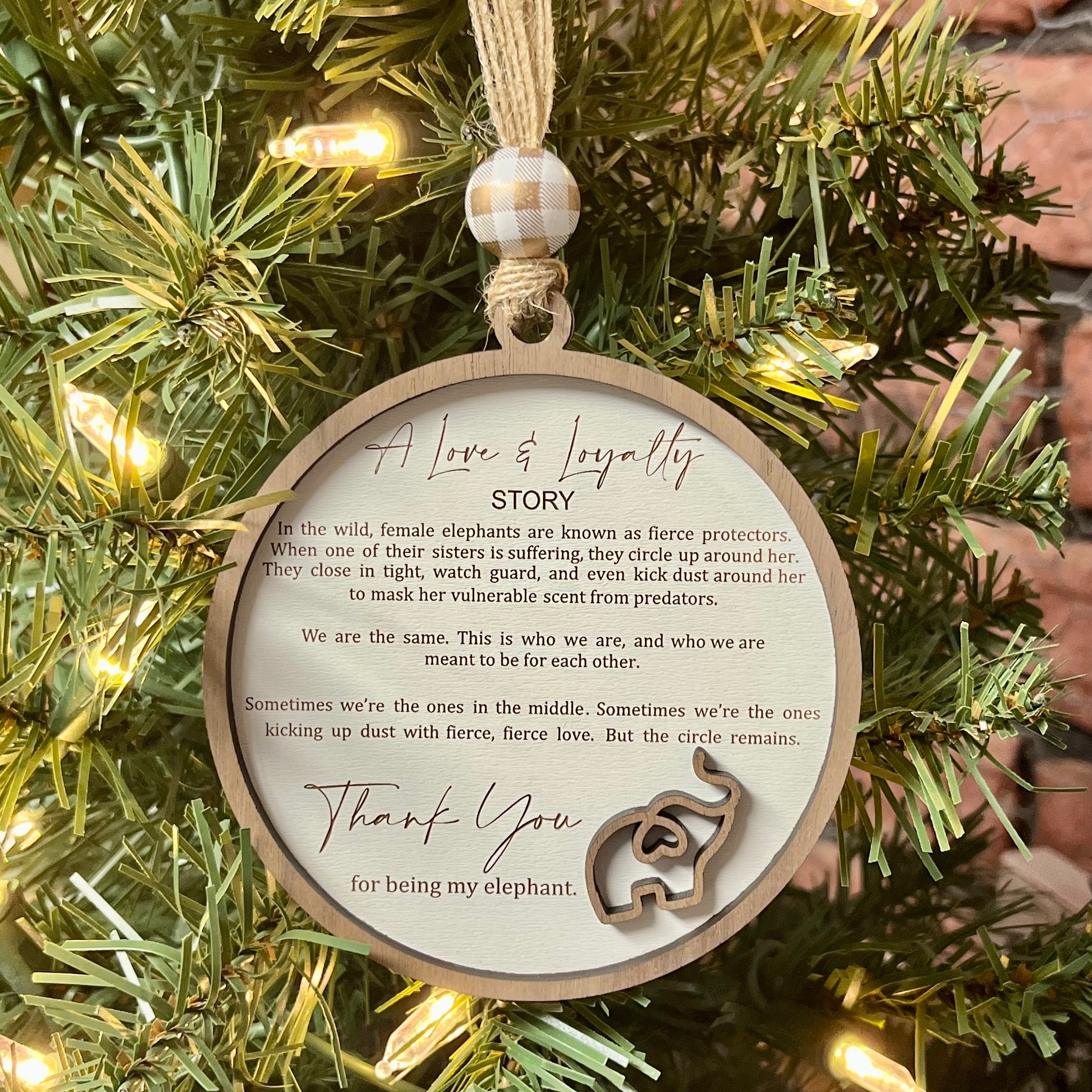🎁Sisterhood Elephant Ornament-Besties Gift