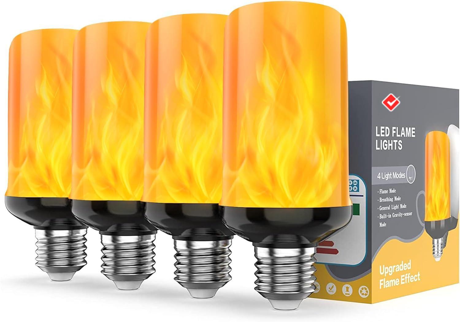 HOT SALE🔥45% OFF🔥LED Flame Light Bulbs [4 Modes Flickering Light Bulbs with Gravity Sensor]