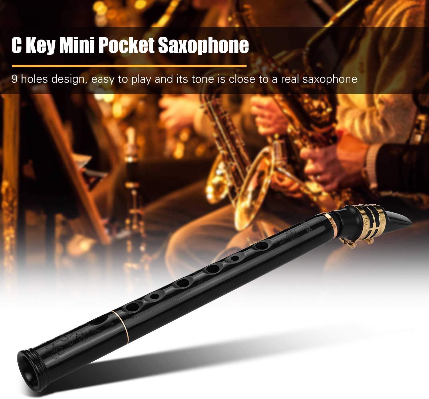 ✨Key Of C Two Octave Range Pocket Travel Saxphone