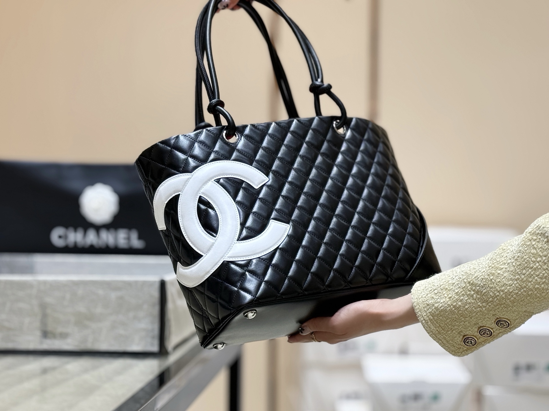 Chanel used Cambon tote A29795 00158