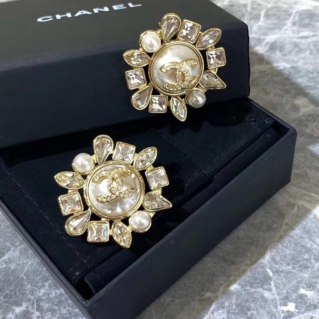 Chanel Sunflower Earrings