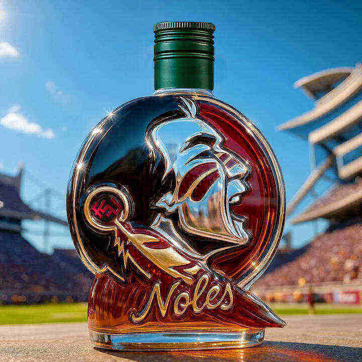 Florida State Seminoles Whiskey Bottle
