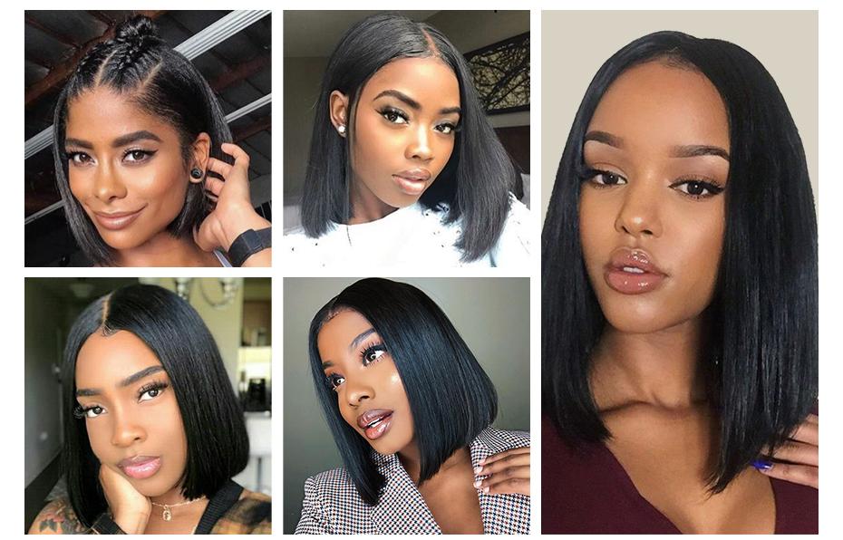 New Basic Cap Frontal Lace BoB Wig For Black Women