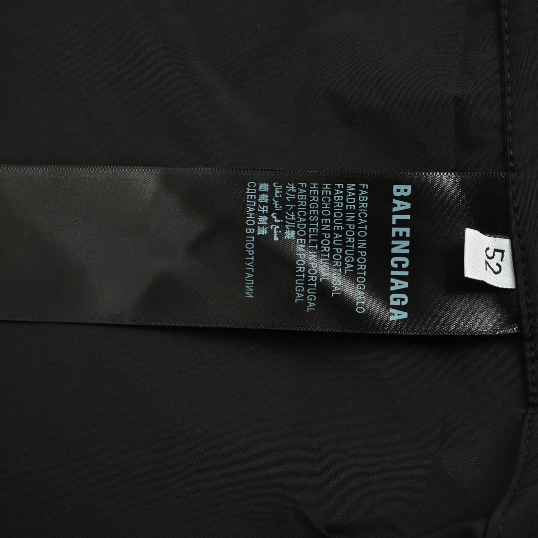 Balenciaga 24Fw IB logo laser reflective print waterproof jacket