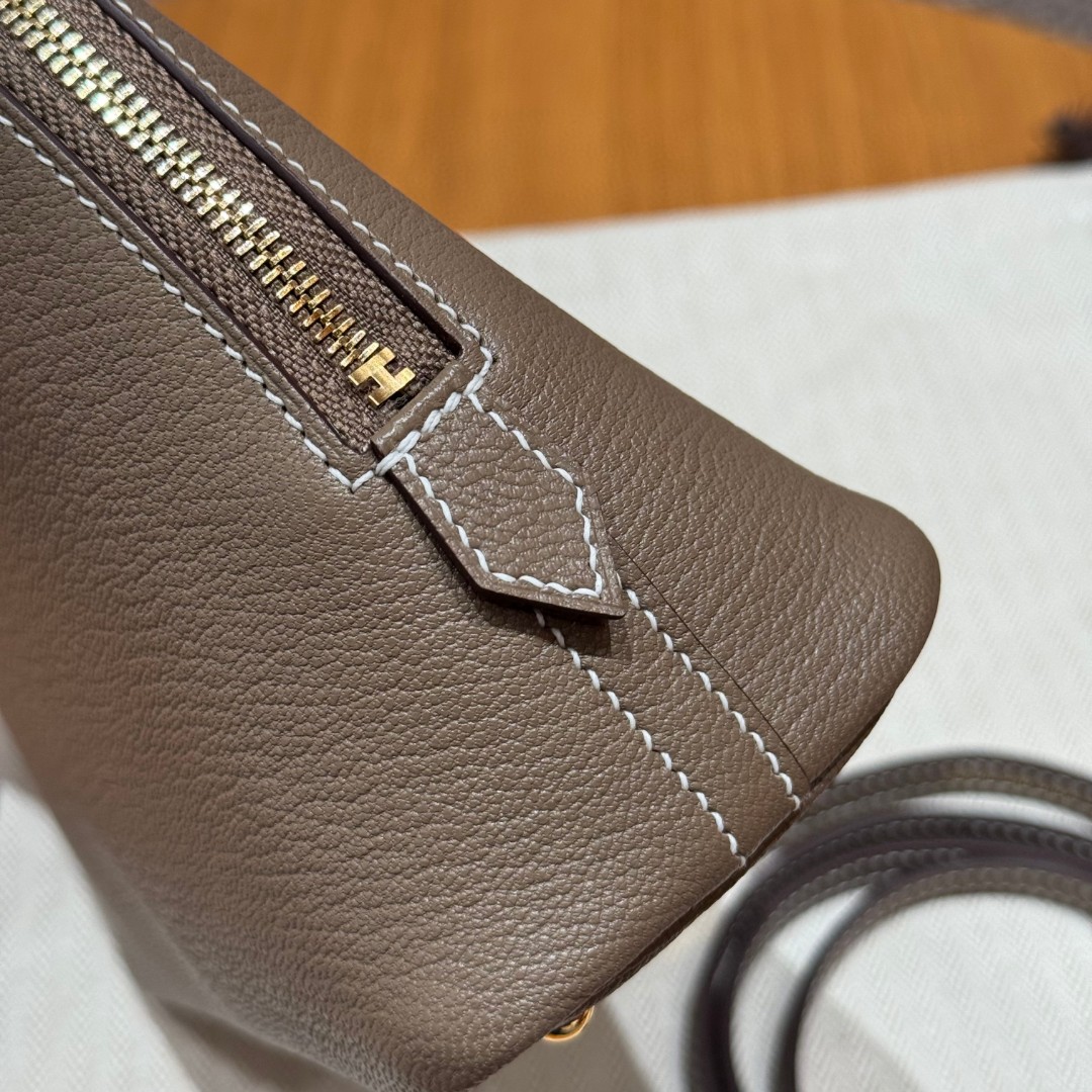 Hermès Mini Bolide 18Etoupe Handbag (Handmade to Order)
