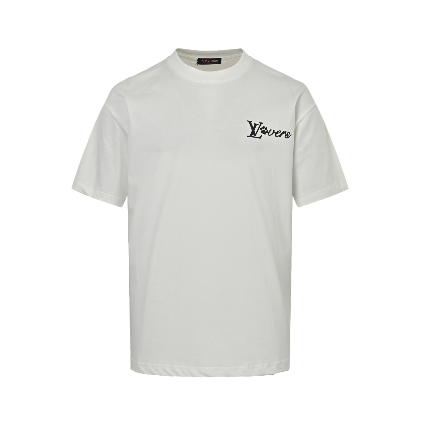 Louis Vuitton 25ss back lettering foam print short sleeves