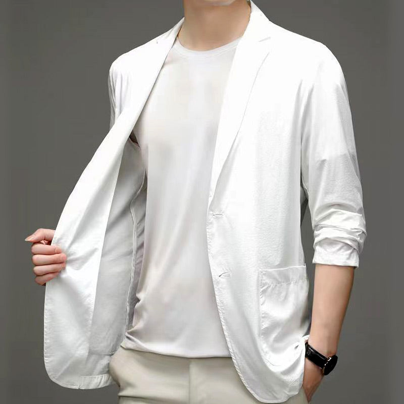 Men's Ice Silk Lightweight Suit Jacket