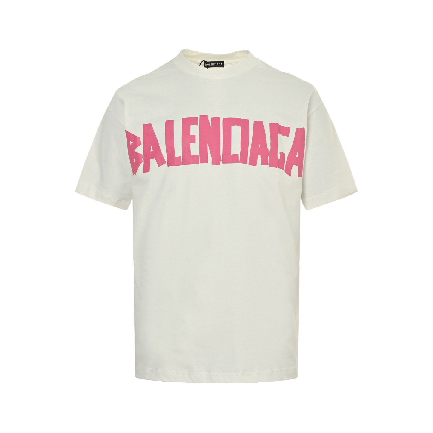 Balenciaga 25ss masking tape print short-sleeve shirt