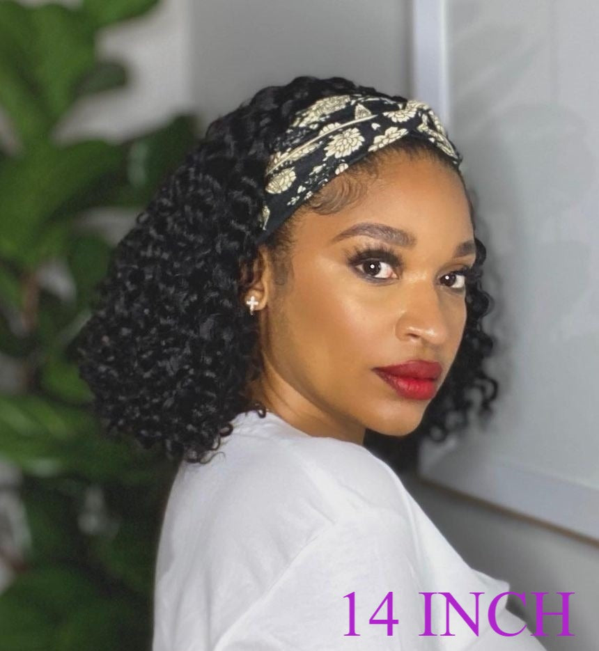 2023🔥Natural Curly Headband Wig | Free Random Style Headband