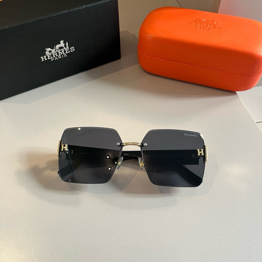 Hermes Large Frame 3D Sunglasses