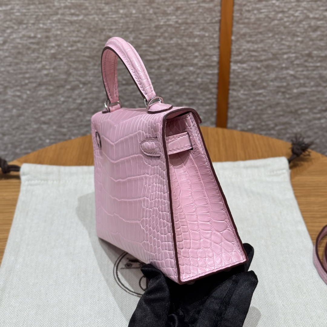 Hermes mini kelly 2 3QRose Sakura (handmade to order)