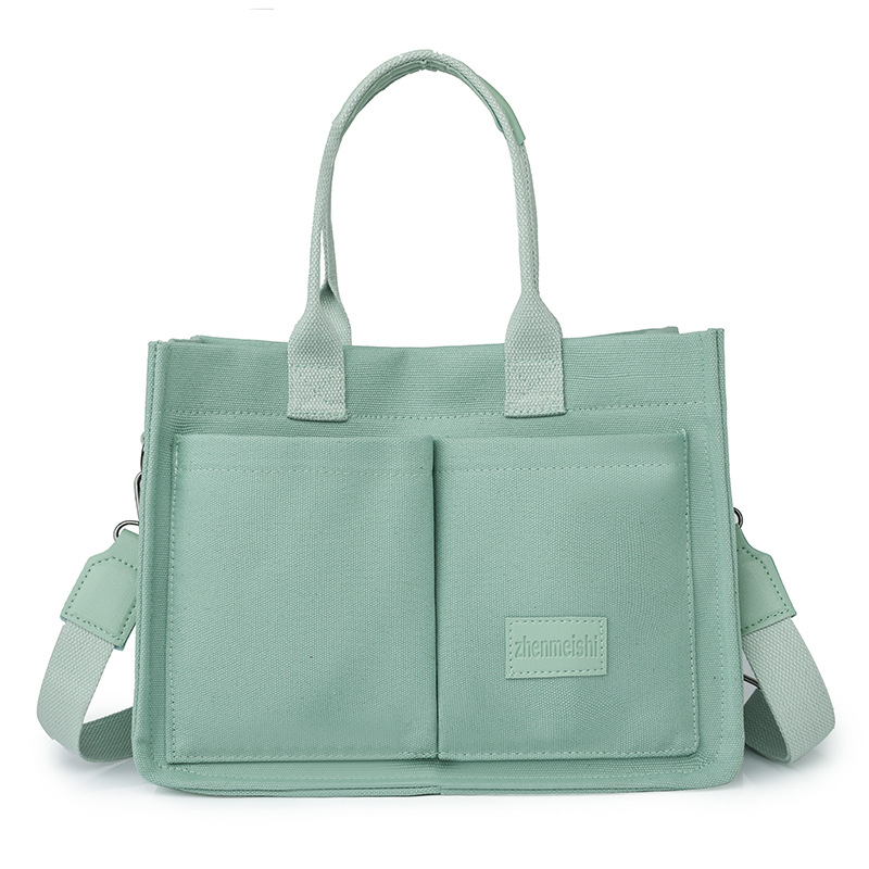 💖VALENTINE'S DAY SALE🔥Canvas Tote Bag Waterproof Nylon Multi Pocket Shoulder Bags Laptop Work Bag