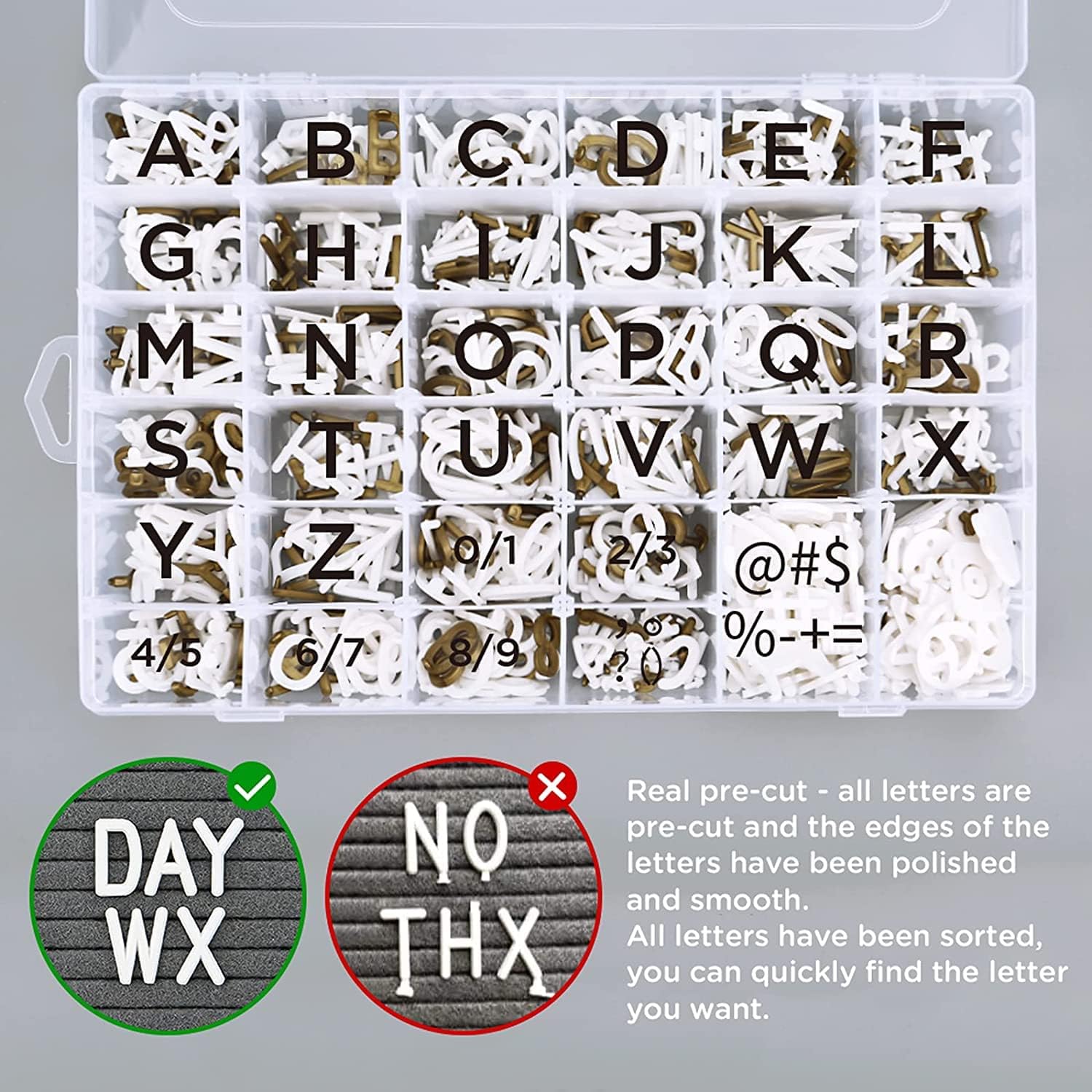 Changeable Felt Letter Board with Letters