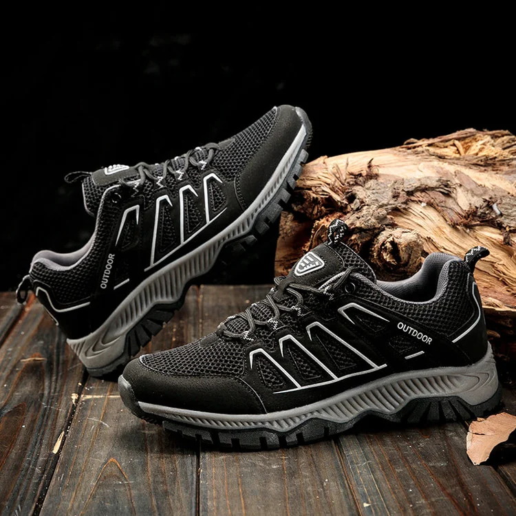Couple Outdoor Fly Woven Breathable Sneakers