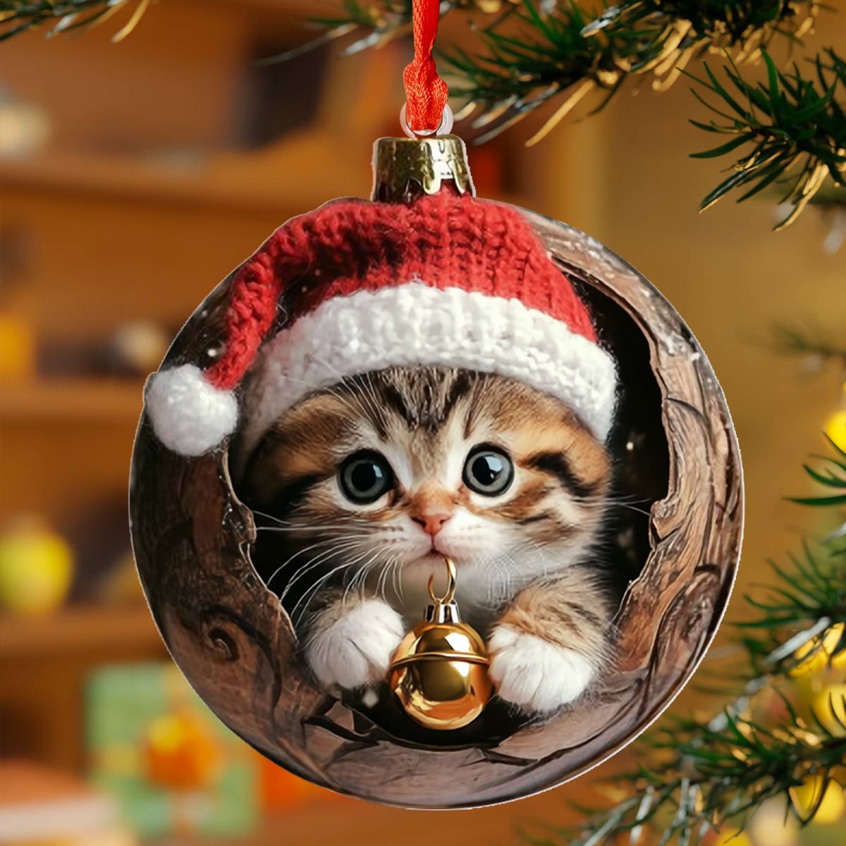😸Cute Kittens Christmas Ornaments