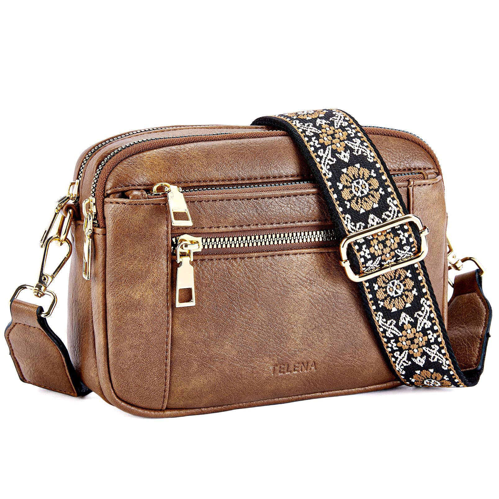 🔥Handmade Colorful Straps Crossbody Leather Bags & Purse💖