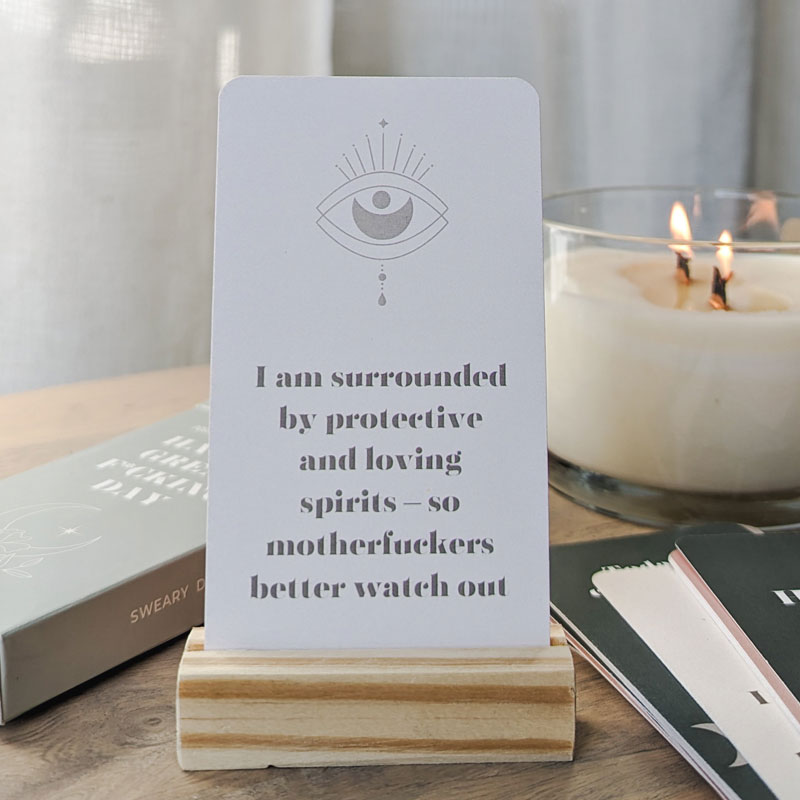 Mystic Sweary Affirmation Cards To Have a Great F*cking Day