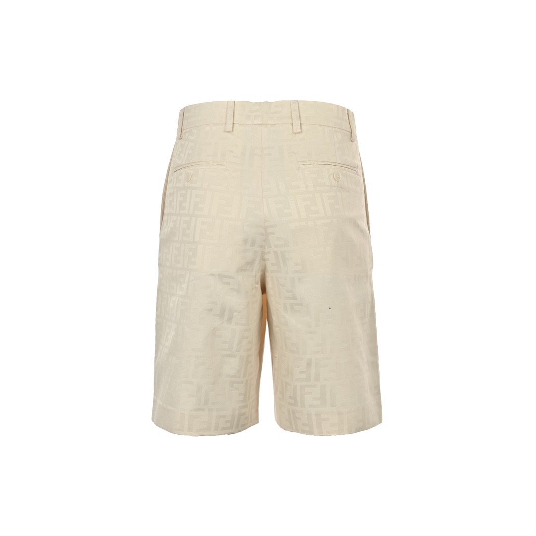 Fendi all over printed FF cotton shorts