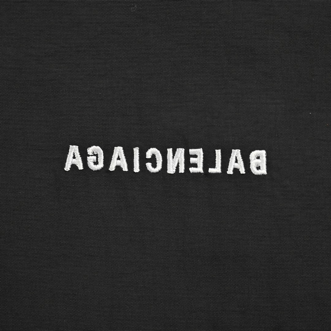 Balenciaga 24Fw mirrored lettering embroidered windbreaker jacket