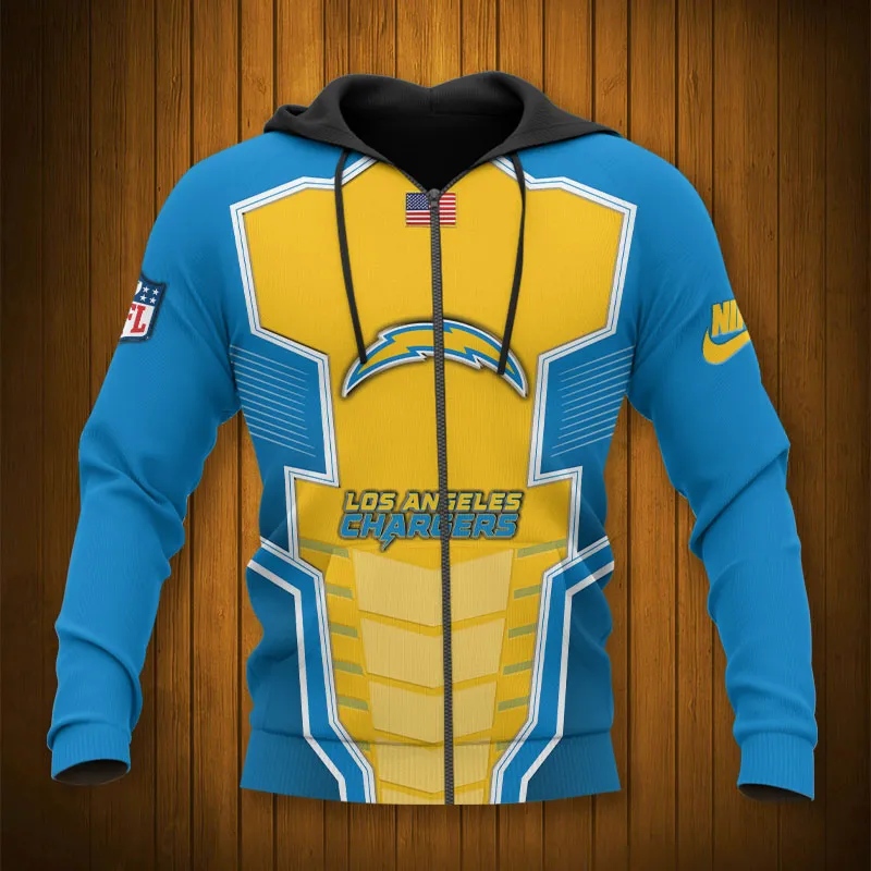 LOS ANGELES CHARGERS 3D HOODIE TTB4316
