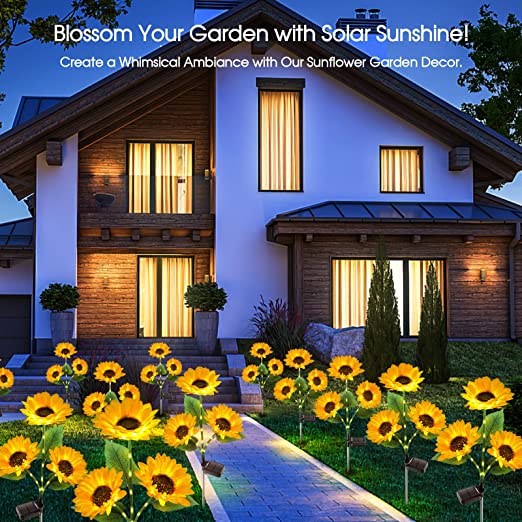 💥Last Day Promotion-[SAVE 50% OFF]--Waterproof Solar Sunflower Light--BUY 3 GET 10% OFF & FREE SHIPPING