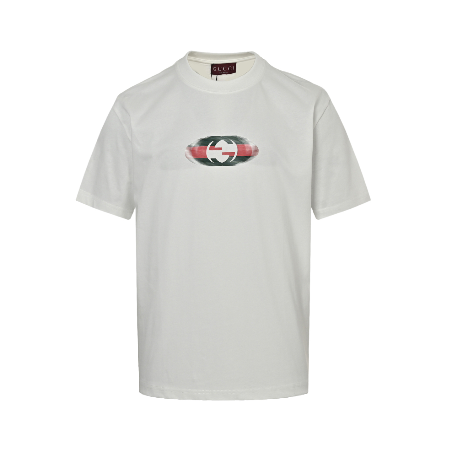 Gucci 25ss shadow double G back lettering logo short sleeve