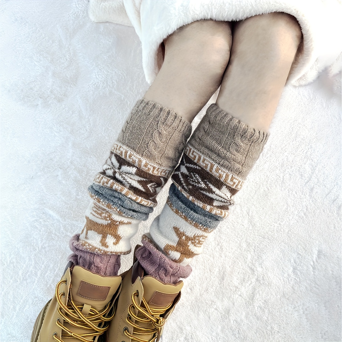 🎄CHRISTMAS ON SALE🎄Bohemian Knit Wool Leg Warmers