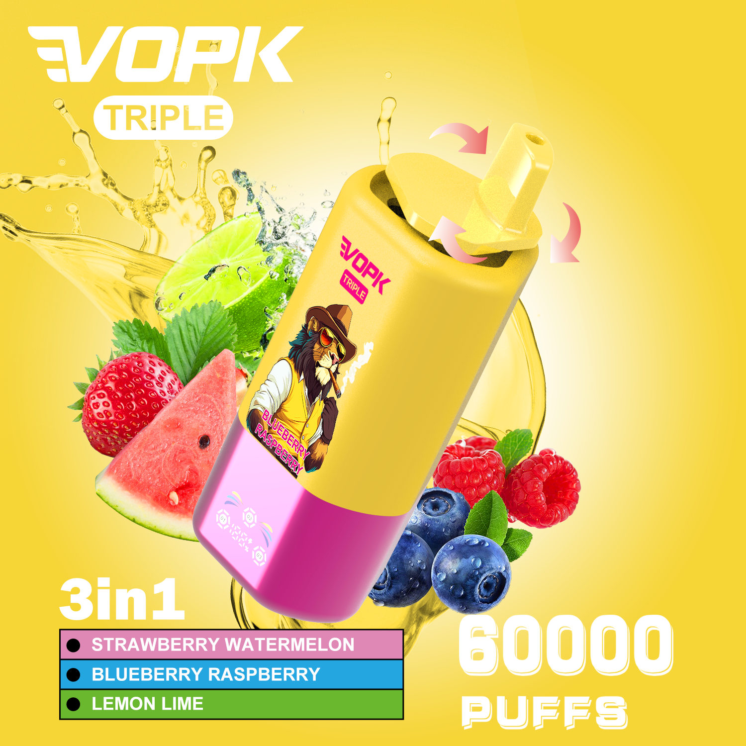 New! 3 In1 | 60000 Puffs