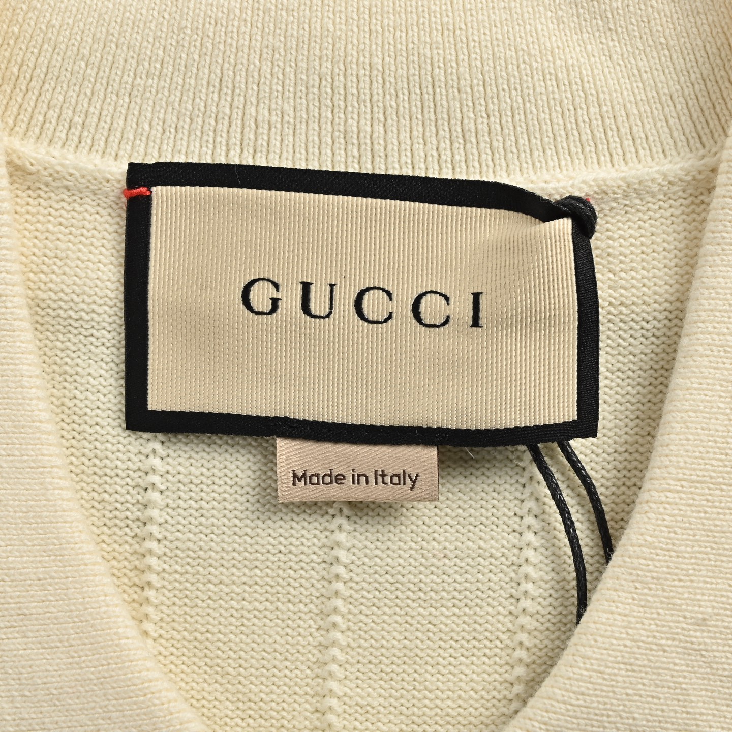 Gucci 25ss Pocket Embroidery Knitted Polo Short Sleeve