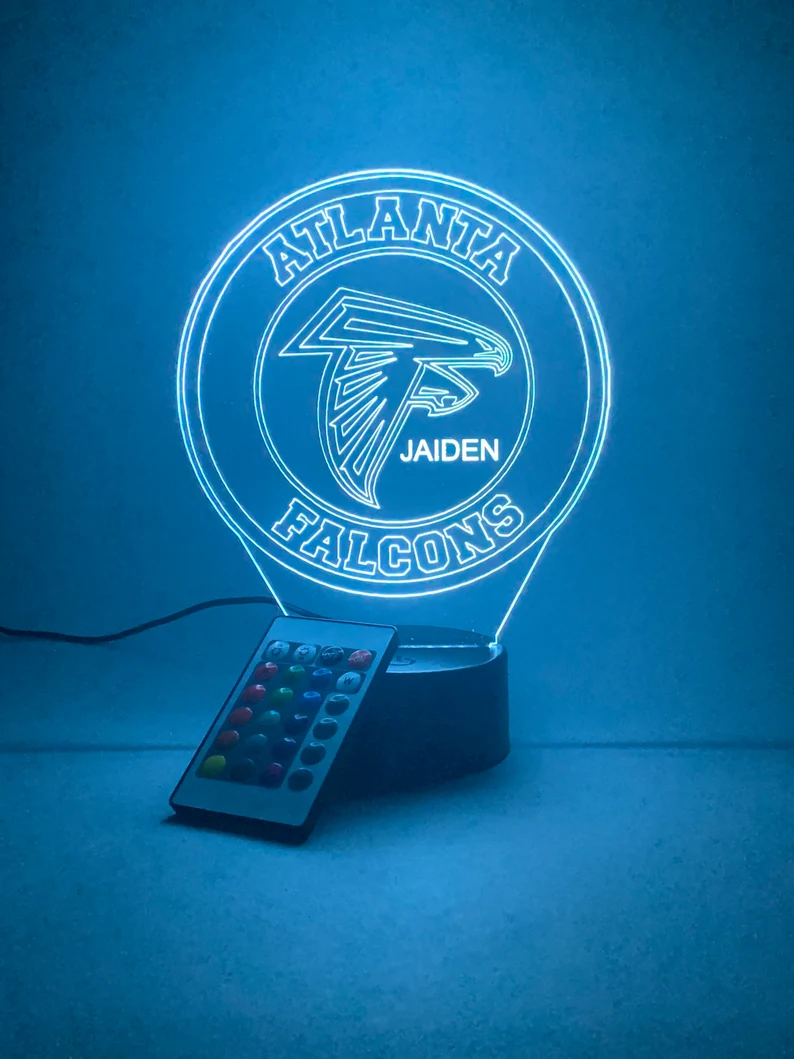 ATLANTA FALCONS 3D LAMP PERSONALIZED