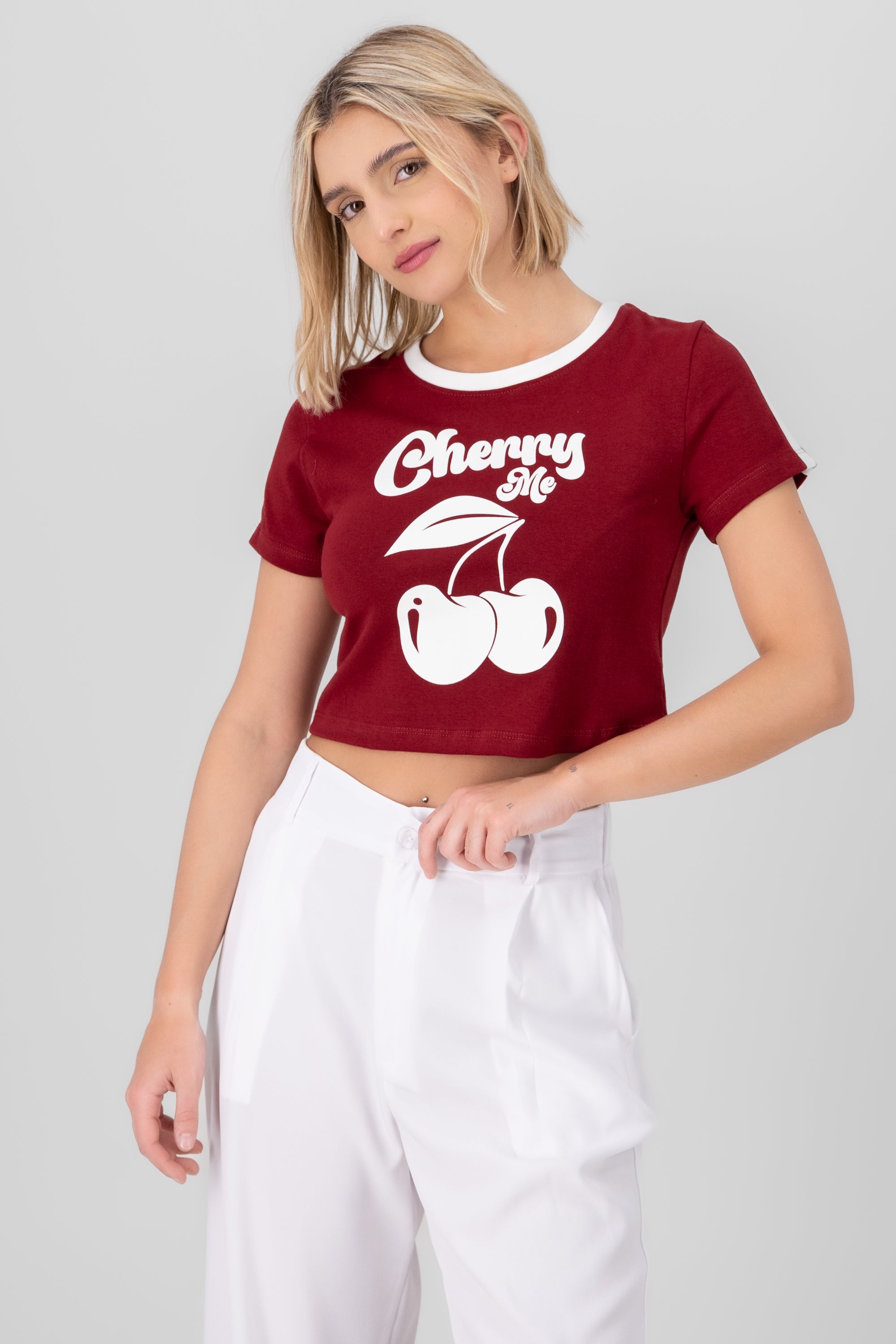 Cherry Me Printed Top