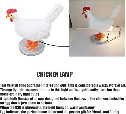 🐔🐔Resin craft laying hen night light, birthday/Christmas/perfect gift🎁🎁