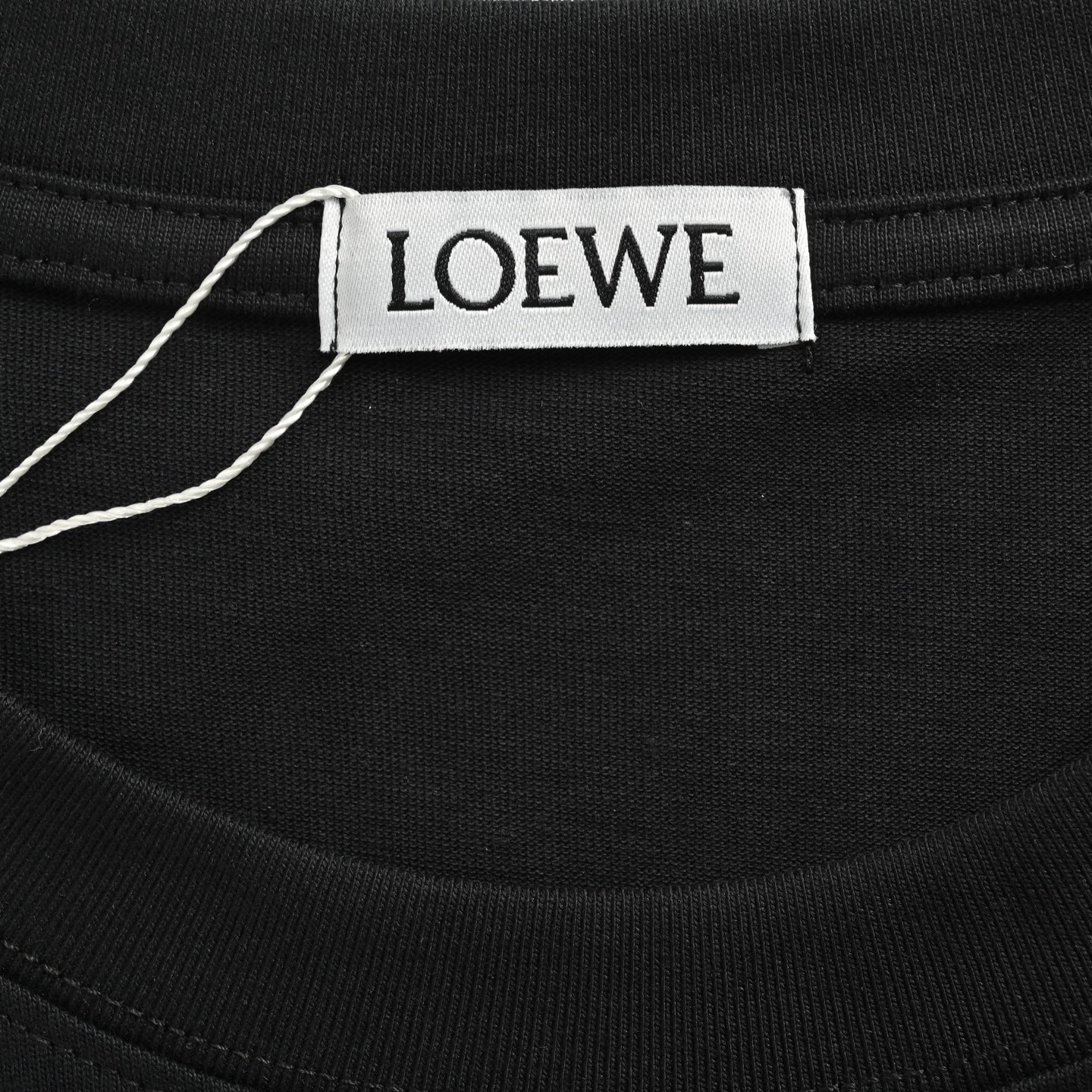 Loewe 25ss fluorescent green laminated logo short sleeve