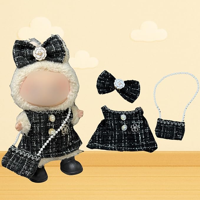 3 Sets of Doll Clothing for 15 and 17cm Dolls , 3 Sets of Outfits deisgned for Both 15 and 17cm Sitting and Standing Dolls. Dolls NOT Included.