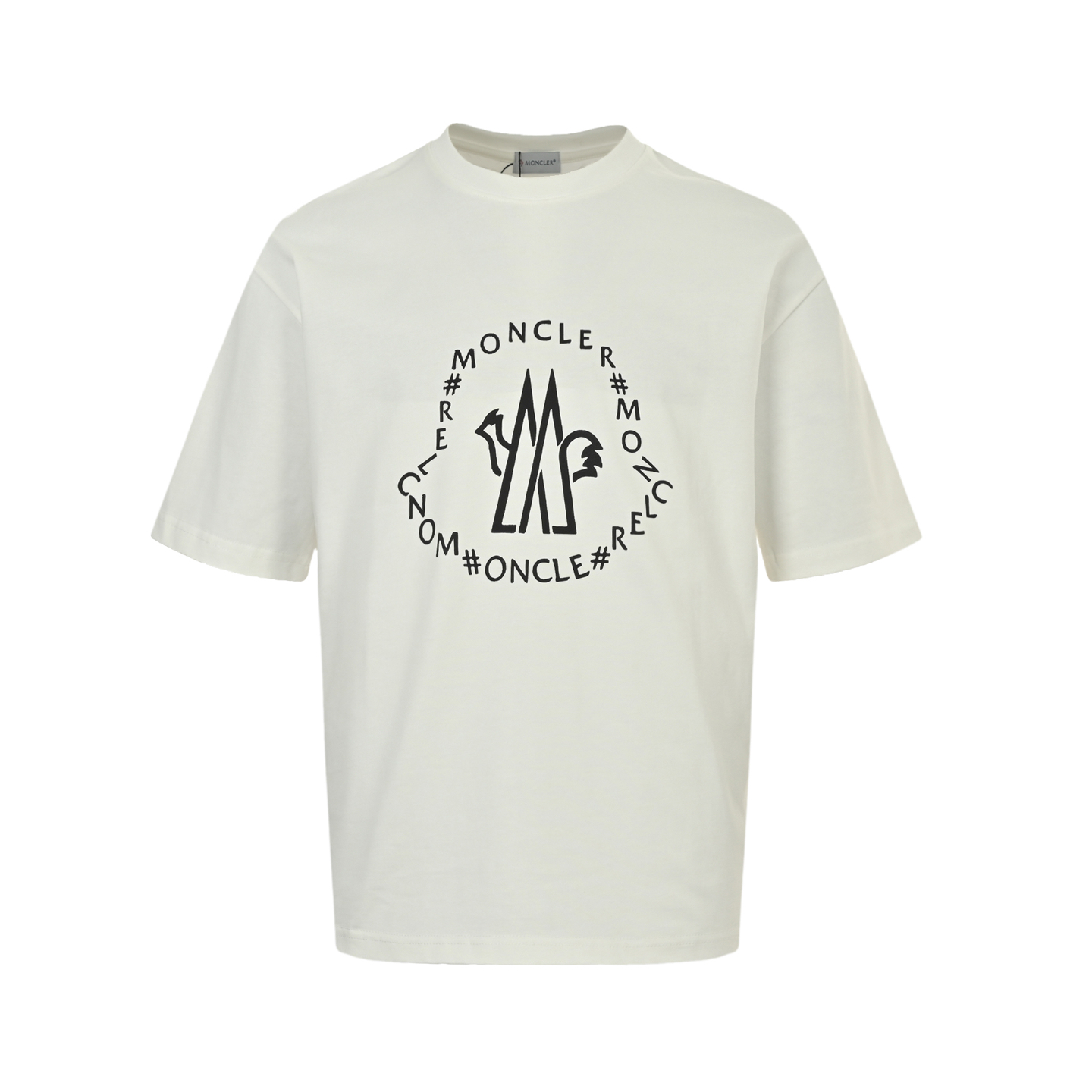 Moncler 25ss printed logo short-sleeved shirt
