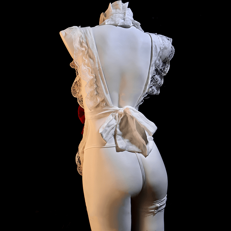 Maid Bow Backless Lingerie Set