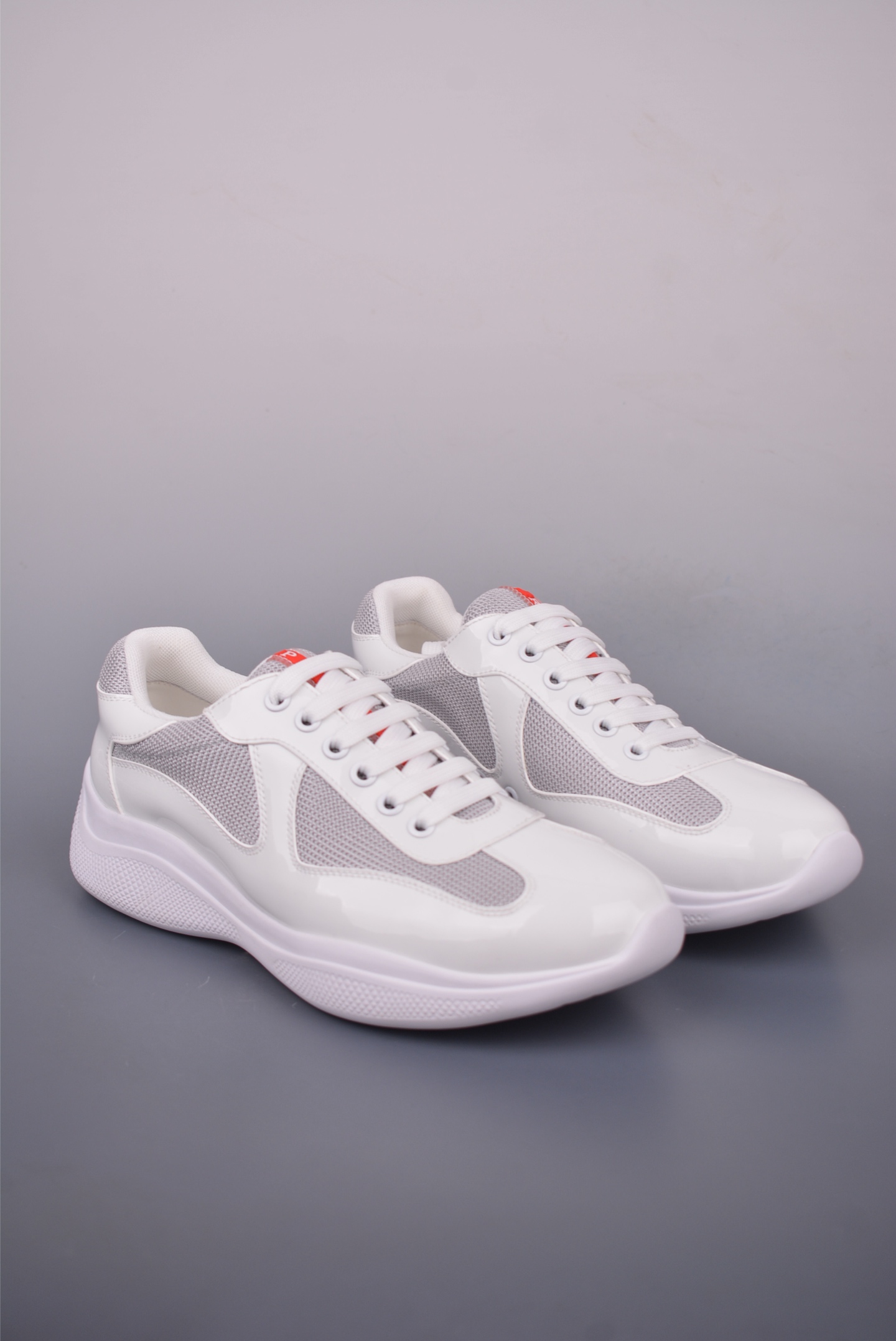 Prada America’s Cup Patent Leather White 4E3400_ASZ_F0F5C