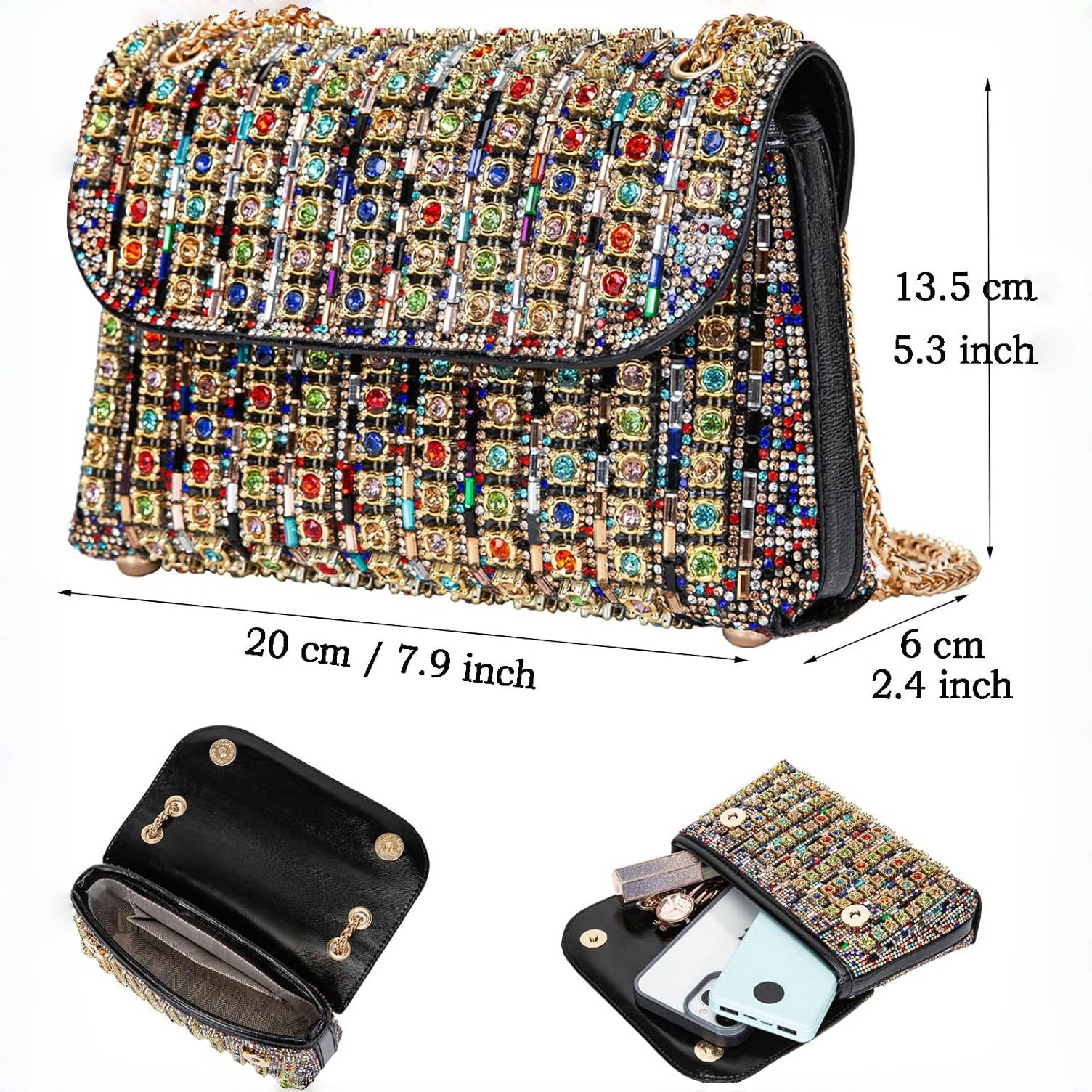 🔥Hot sale🔥Luxurious Crystals Rhinestone Evening Bag