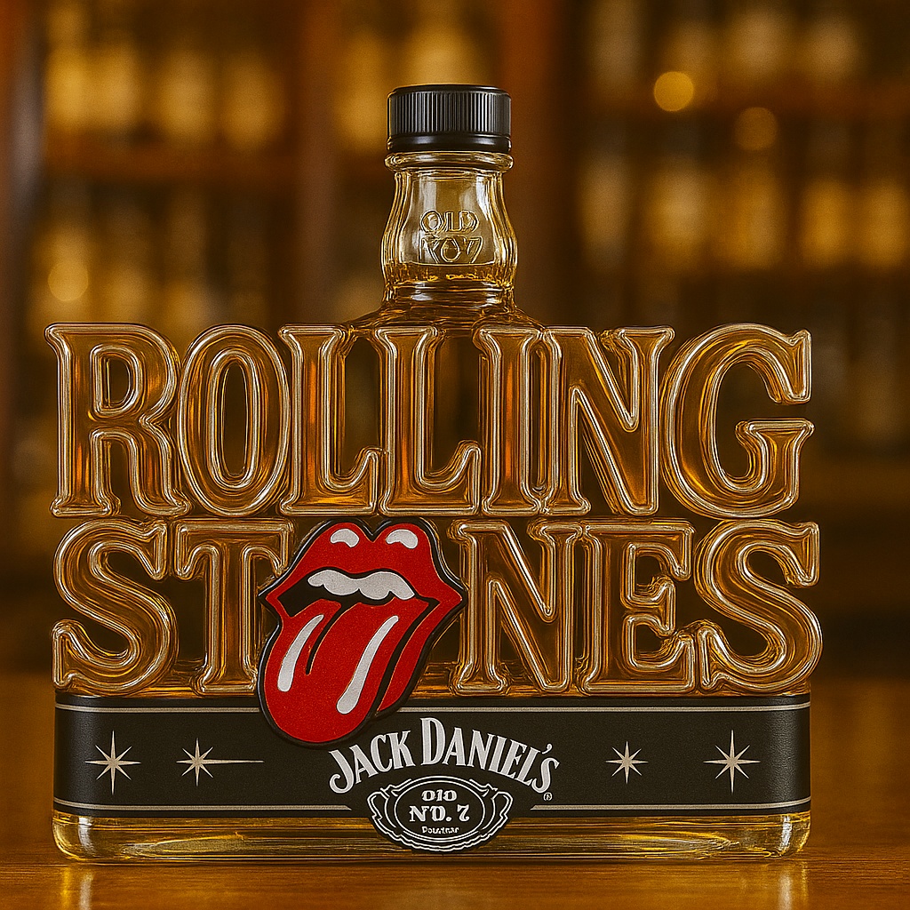 ROLLING STONES Whisky Bottle