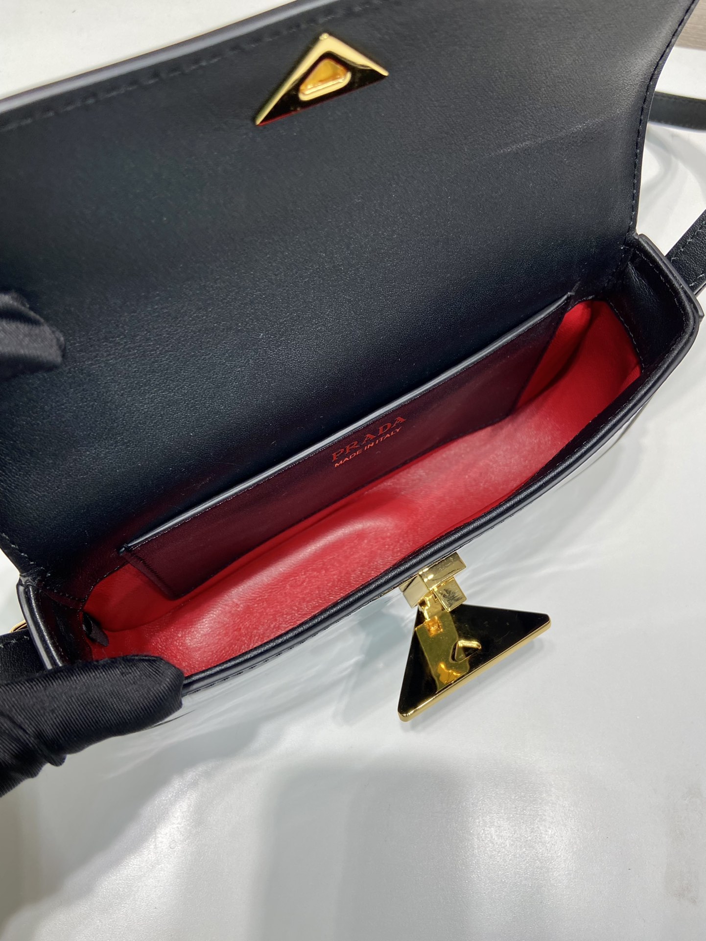 Prada Patent Leather Shoulder Bag 1BD339
