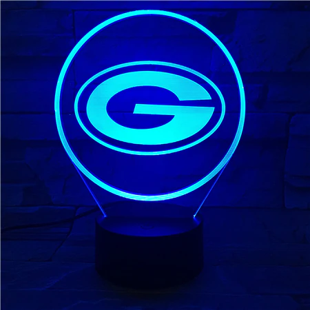 GREEN BAY PACKERS 3D LED LIGHT LAMP