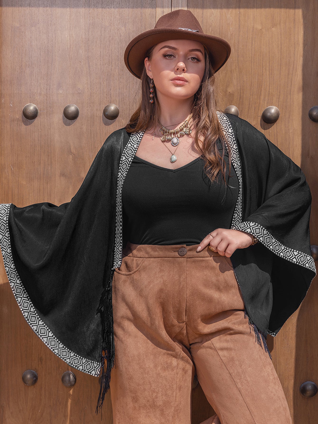 Plus Size Women Clothing Autumn Winter Coat Suitable for Multiple Occasions