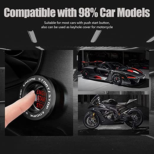 (🔥Last Day Promotion-SAVE 65% OFF)🚗Car Interior Universal Rotating Push to Start Covers for Car and Some Motorcycle🌟-BUY 2 GET 1 FREE