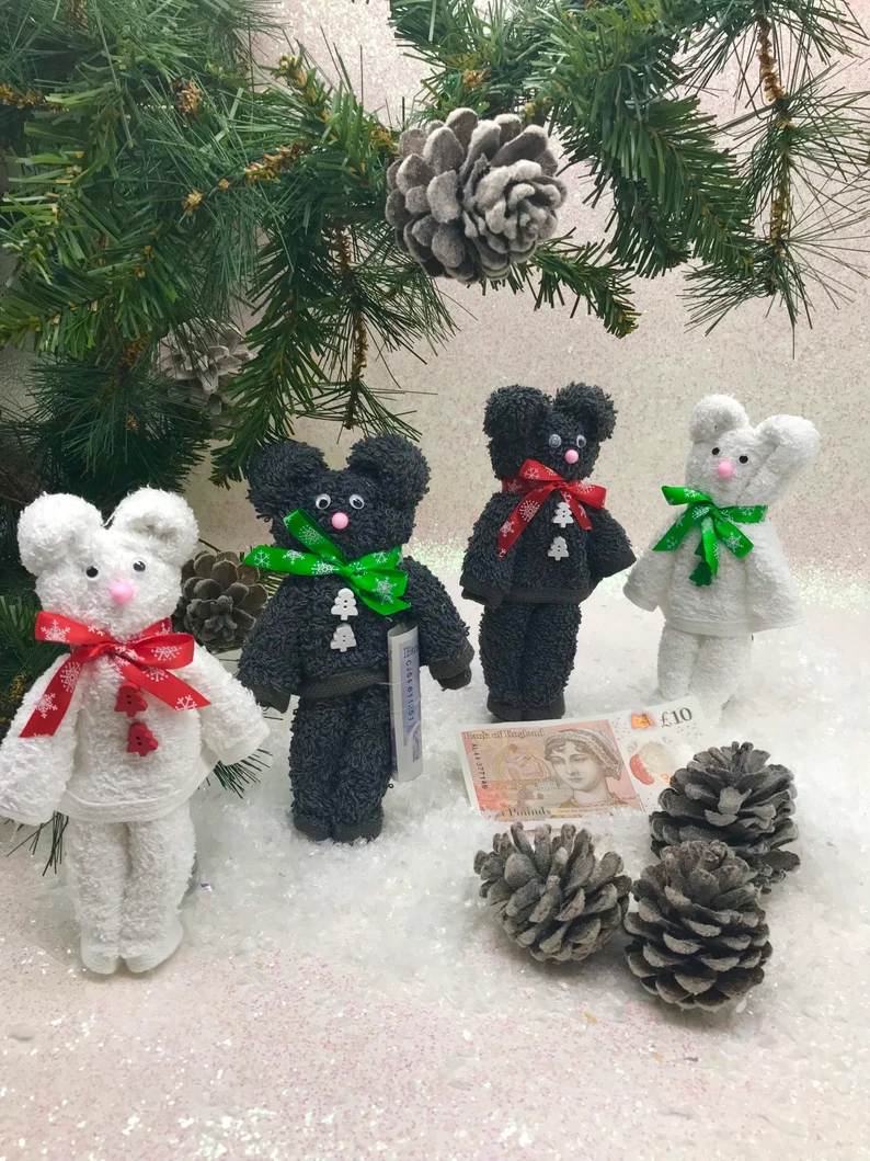 MONEY BEAR FLANIMALS - Christmas Bear!